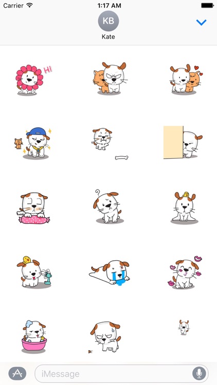 Animated Happy Dog Emoji Stickers