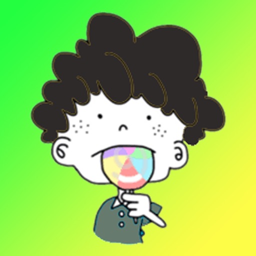 Curly Boy Stickers
