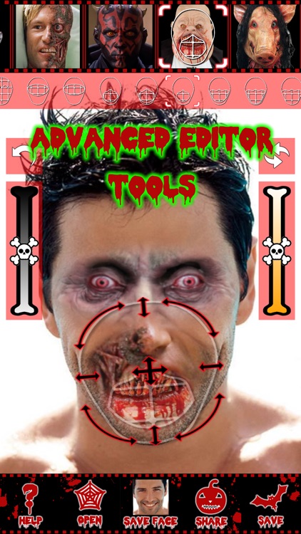 Scary face maker & swap editor