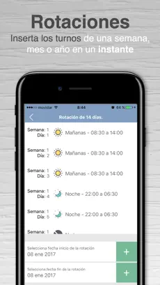 Bild 4 Turnos de trabajo - Calendario iphone