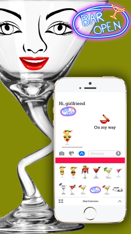 Martinimoji Sticker
