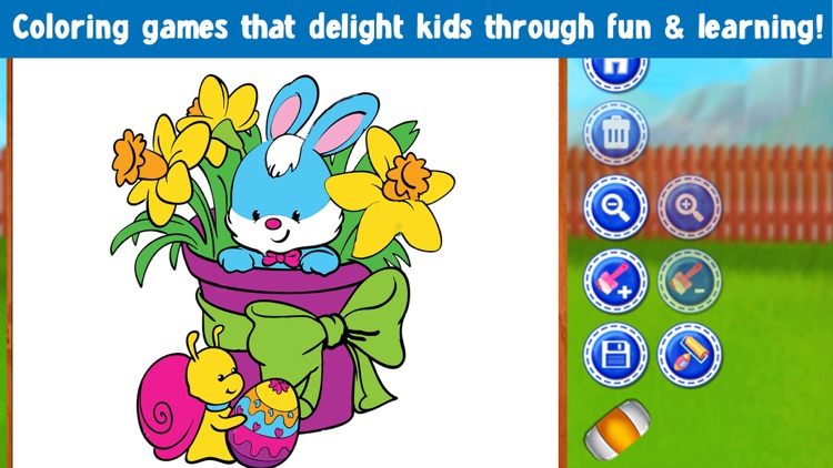 Easter Coloring Book For Kids! Draw, Color & Paint screenshot-4