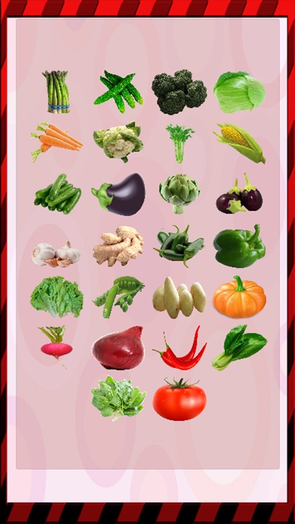 Easy Learning of Vegetables Names for Toddlers