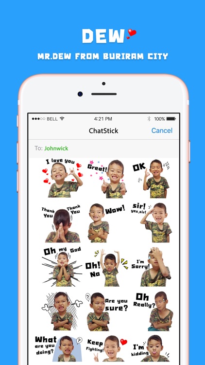 DEW Stickers for iMessage