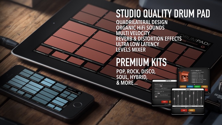 3d Rendering Of A Usb Midi Pad Controller And Drum In A Moody Studio  Setting Background, Sound Mixer, Audio Mixer, Music Studio Background Image  And Wallpaper for Free Download