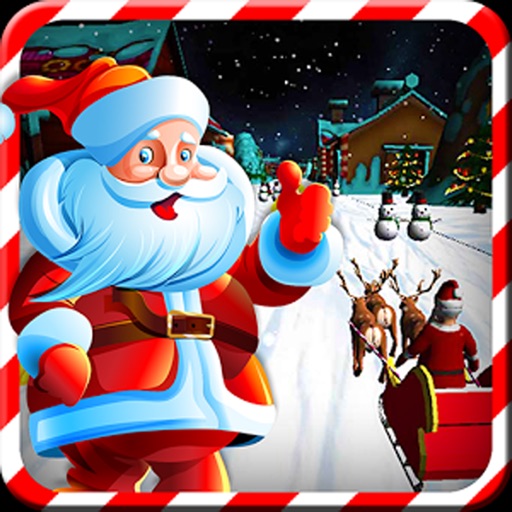 Fly sleigh Santa Christmas gift iOS App