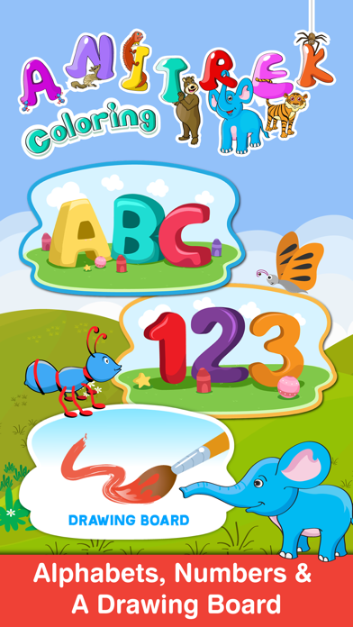 Anitrek Coloring - ABC & 123 learning app for Kids