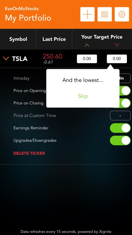 EyeOnMyStocks Real Time Stock Alerts & Market News screenshot-4
