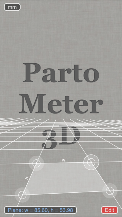 Patometer3D - camera measure tool for measurement on pictures on any defined plane in 3D space. Screenshot 1