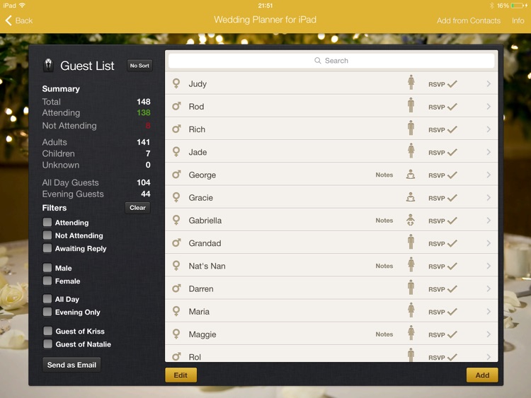 Wedding Planner for iPad