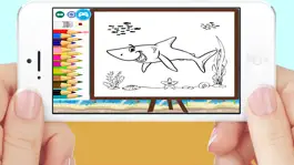 Game screenshot Ocean Shark Coloring Game For Kids Adults Free HD hack