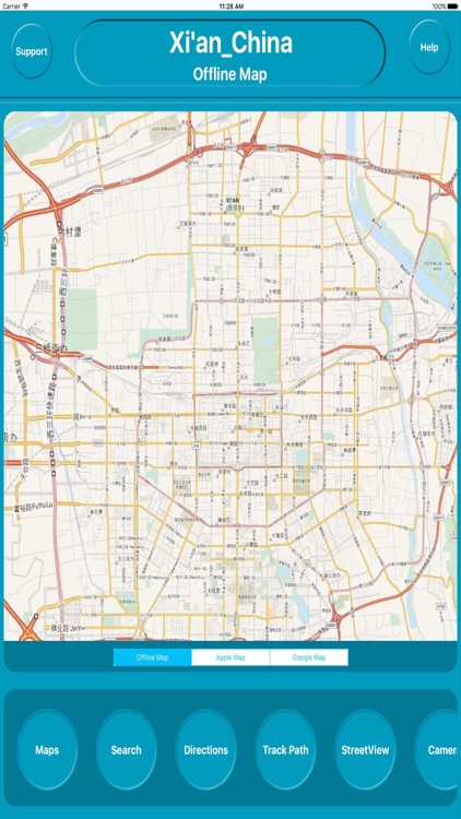 Xian China City Offline Map Navigation EGATE