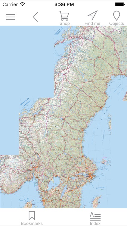 Sweden,Denmark. Road map