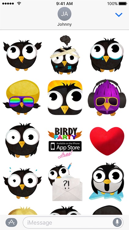 Birdy Party Stickers