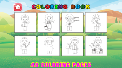 How to cancel & delete Occupation Coloring Book Page - Kids Learning Game from iphone & ipad 3