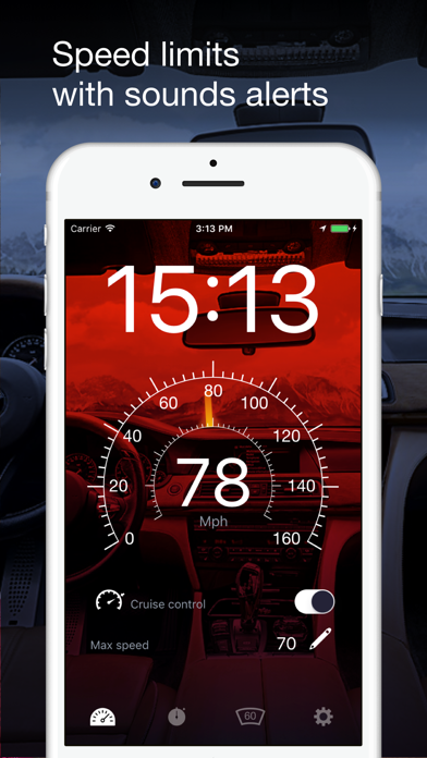 Speedometer GPS: HUD, Car Speed Tracker, Mph Meter screenshot 4