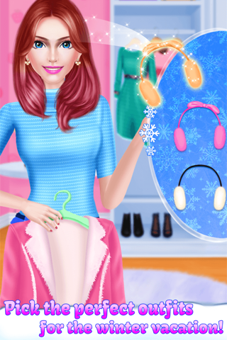 Winter Holiday: BFF Dress Up & Makeup Beauty Salon screenshot 4