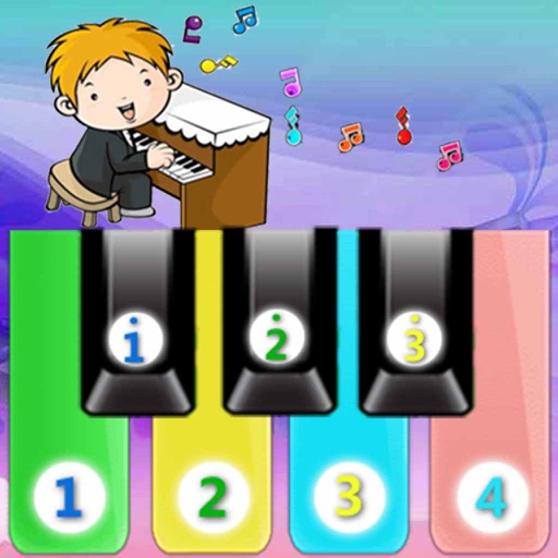 kids piano games for free icon