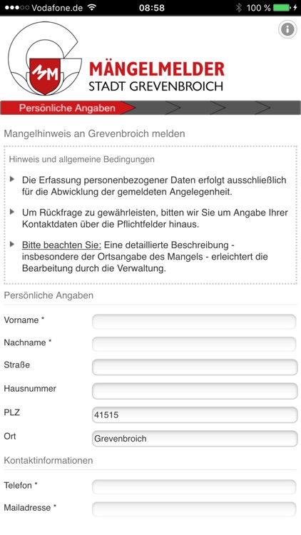 Mängelmelder Grevenbroich
