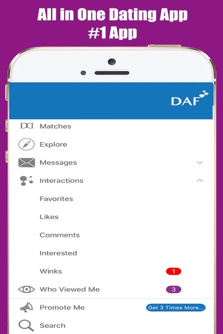 DAF - Dating App for Adults, Flirt & Match Hooked screenshot 4