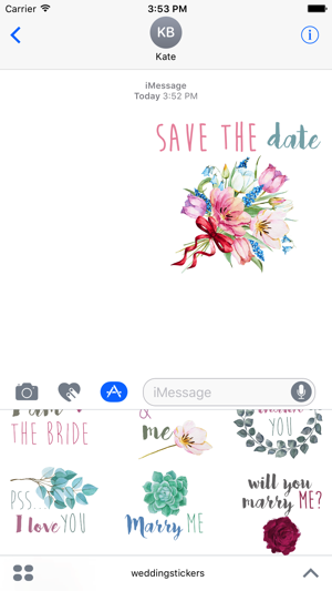 Wedding Watercolor Stickers(圖3)-速報App