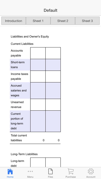 Balance Sheet