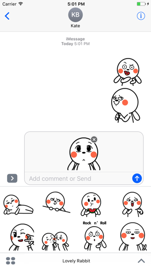 Lovely Rabbit 2 - Animated Stickers And Emoticons(圖1)-速報App