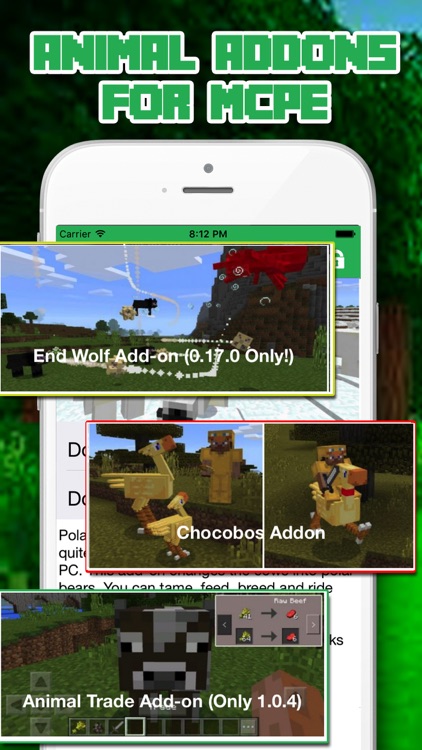 ANIMAL ADDONS - Add Ons & Games For Minecraft PE