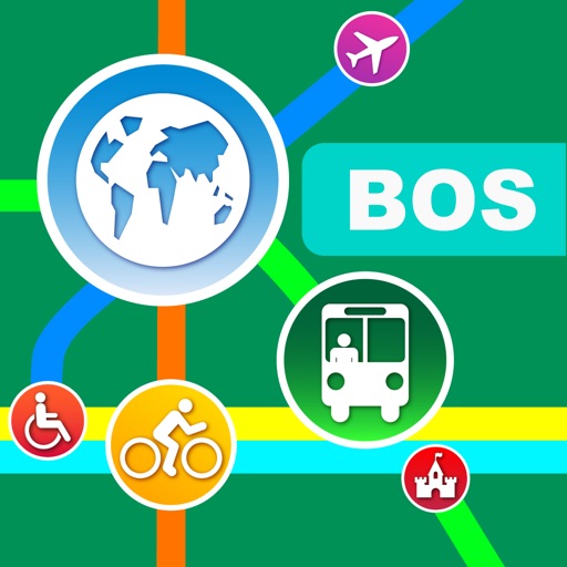 Boston City Maps - Discover BOS with Metro & Bus icon