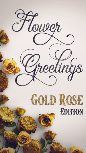 Flower Greetings Gold Roses