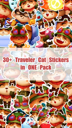 Traveler Cat Stickers Pack for iMessage(圖1)-速報App