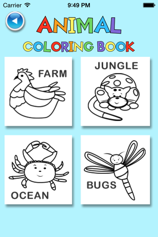 Coloring Book for kids (animals) screenshot 3