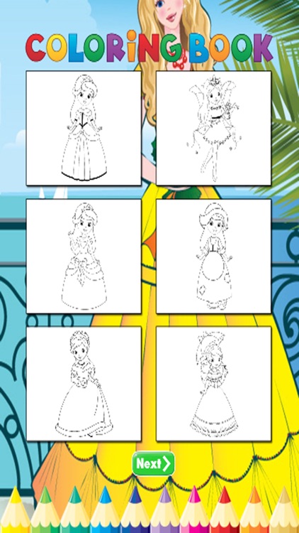 Princess Coloring Book - Activities for Kid