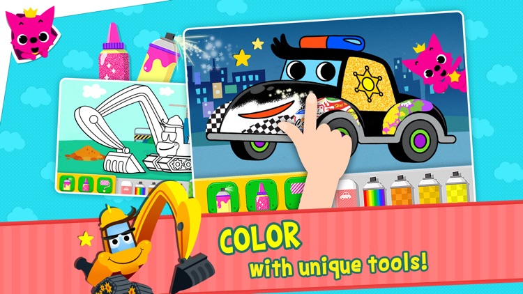 PINKFONG Car Town: Wheels on the bus and more! screenshot-4