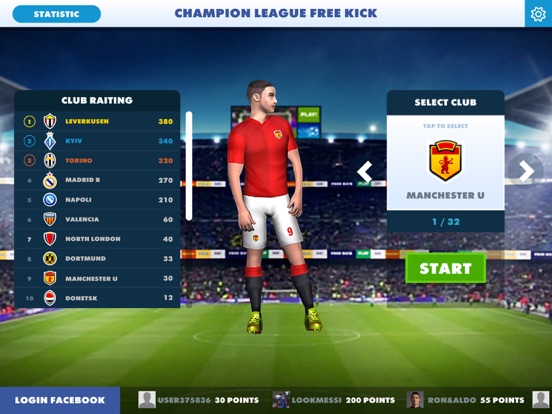 Champions Free Kick League 17 на iPad