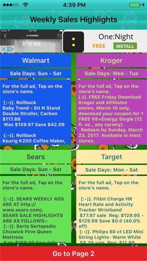 Weekly Sales Ad Highlights Lite