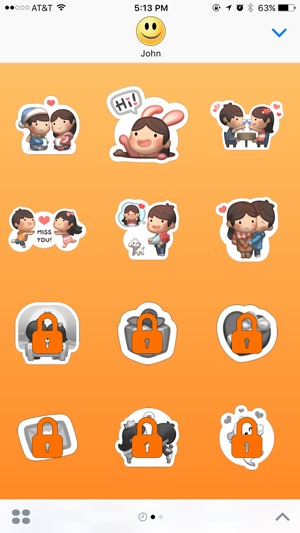 Girl Lolo with Boyfriend Stickers(圖3)-速報App