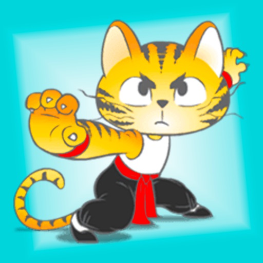 Kung Fu Cat Stickers! icon