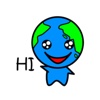 Cute Earth Emoji Sticker