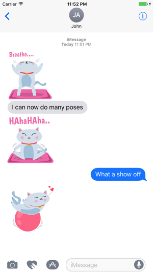 Animated YOGa CAt Stickers(圖4)-速報App