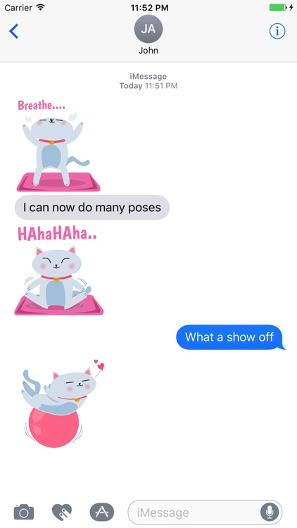 Animated YOGa CAt Stickers screenshot-3