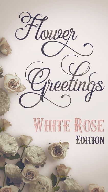 Flower Greetings White Roses