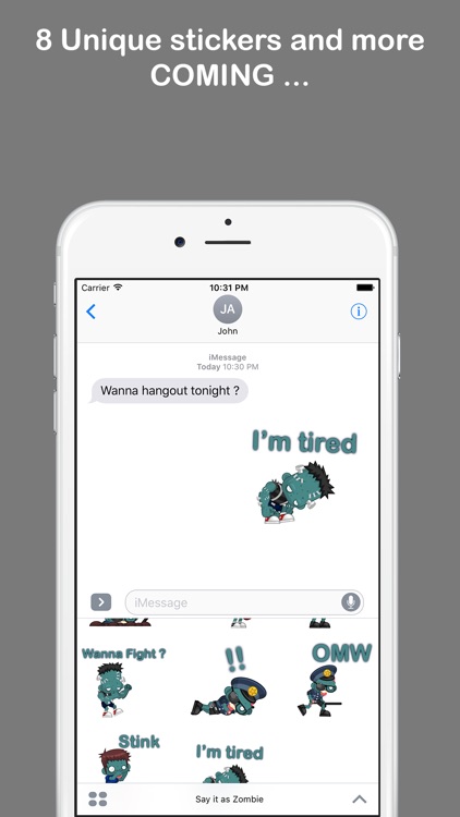 Say it as Zombie Sticker Pack
