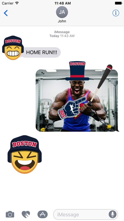 Boston Baseball Stickers & Emojis screenshot-1