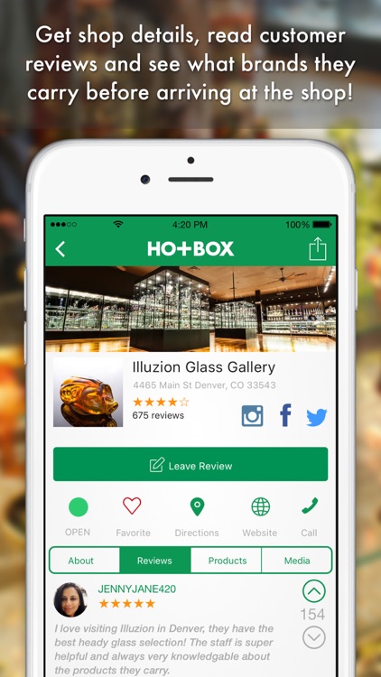 HotBox Smoke Shop Finder