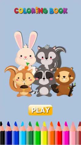 Game screenshot Cute Squirrel & Rabbit - Game coloring book for me mod apk