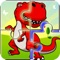 Kids Dinosaur Jigsaw Puzzle Game  is a cheerful educational app for children from 2 up to 3-4 years old