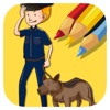 Draw Police Patrol Page Coloring Game Free