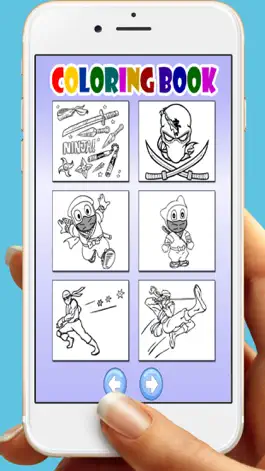 Game screenshot Версия для печати Ninja Hattori Книжка-раскраска apk