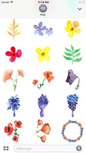 Watercolor Spring Flowers Stickers(圖2)-速報App